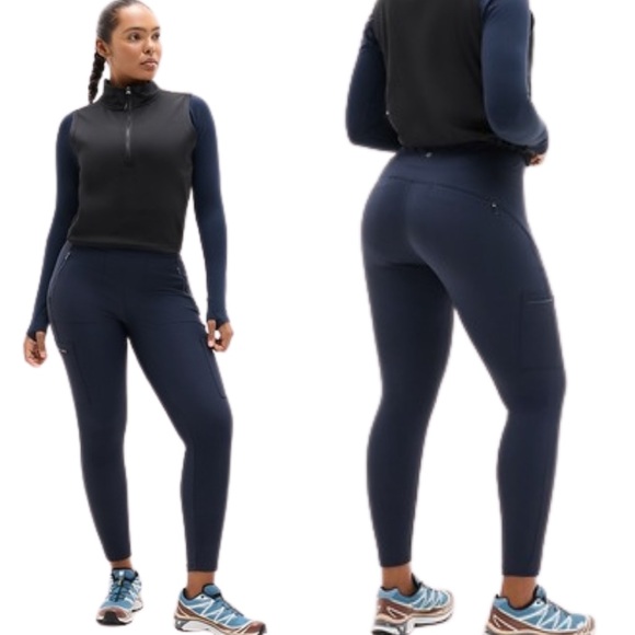 NWT Athleta Headlands Hybrid Cargo Pants Dark Navy Blue 6 - Picture 9 of 9